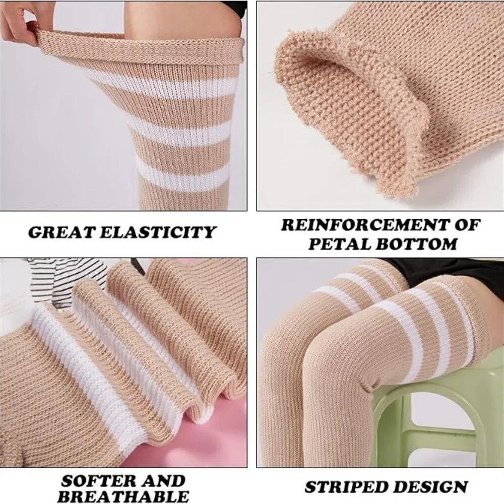 Plus Size Leg Cream Warmers Socks